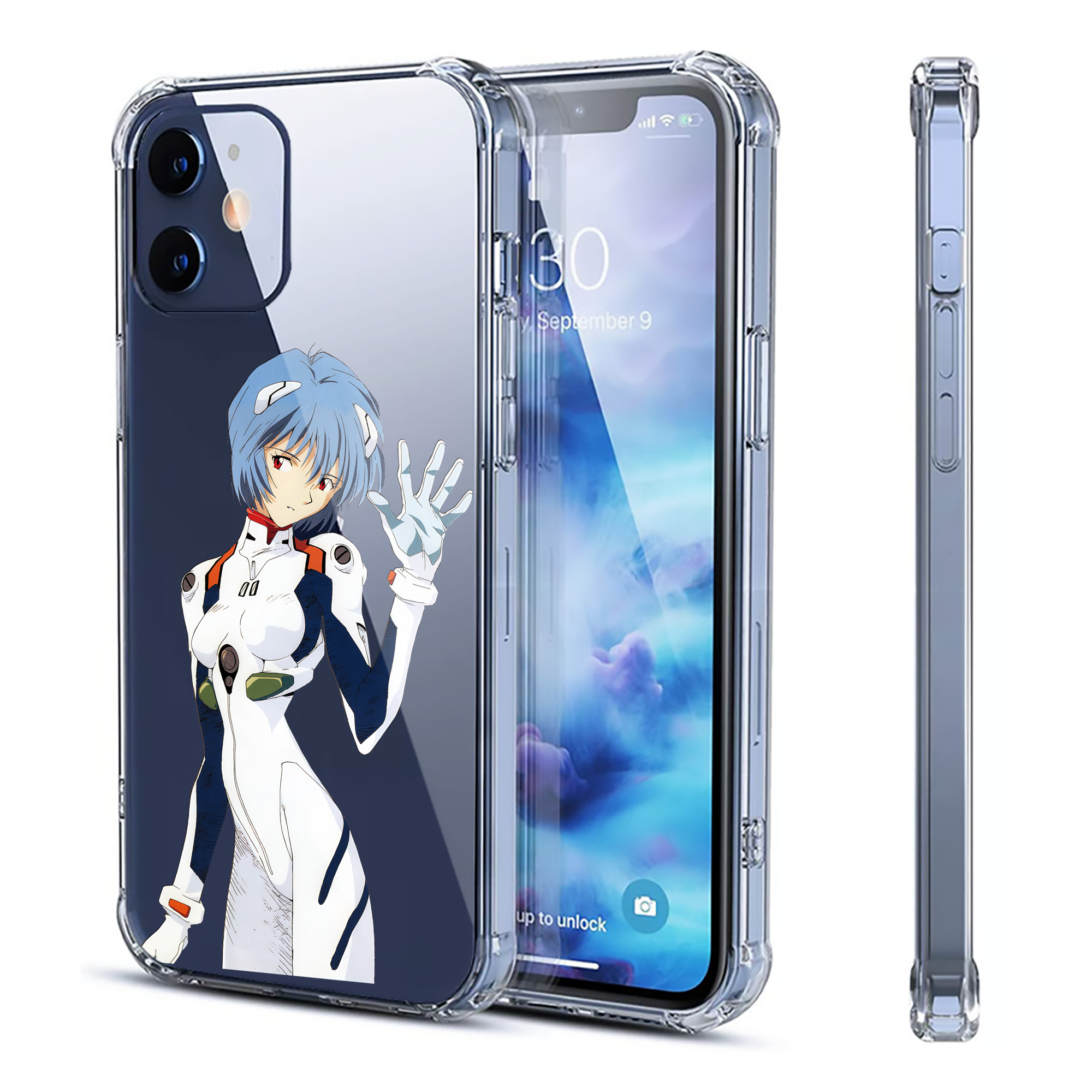 （画像用） EVA 新世紀エヴァンゲリオン 【iPhone 12シリーズ対応】透明スマホケース（クリアソフトケース）
